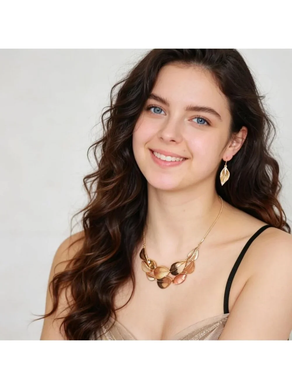 Vintage Chunky Floral Resin Jewelry Set - Bohemian Bib Necklace & Earring Gift